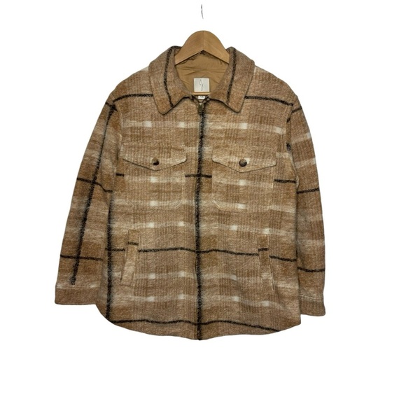 Joie plaid shacket jacket SZ. L - Picture 1 of 16